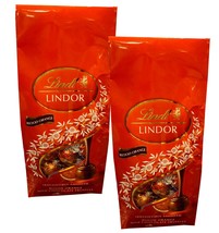 2 Packs Lindt LINDOR  Blood Orange  Milk Chocolate Truffles 21.2 oz - £31.24 GBP