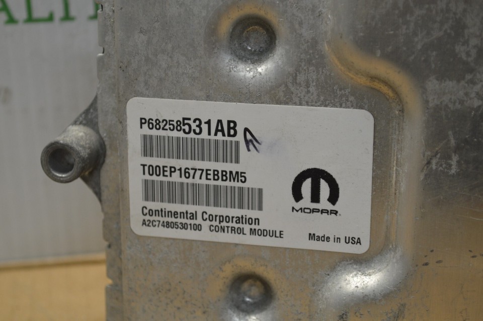68258531AB Chrysler 200 2016-2017 Engine Control Unit 2016-2017 Module 120-6D1 Item image 2