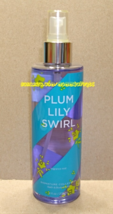 Plum Lily Swirl Bath and Body Works Fragrance Body Splash Mist - £16.06 GBP