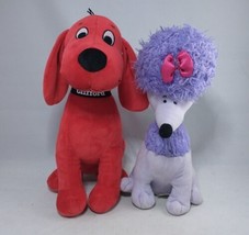 Kohls Cares 12&quot; Plush Clifford The Big Red Dog And Cleo Poodle Plush Stuffed Toy - £14.38 GBP