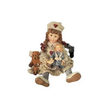 Boyds Bear Figurine Yesterday&#39;s Child 1995 Katherine with Amanda and Edm... - $11.88