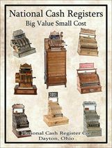 National Cash Registers Big Value Small Cost Metal Sign - $34.95