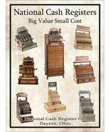 National Cash Registers Big Value Small Cost Metal Sign - £27.49 GBP