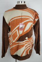 NWT Prestige Royal Brown Orange Sweater CH544 Large - £69.59 GBP