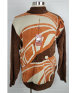 NWT Prestige Royal Brown Orange Sweater CH544 Large - £70.06 GBP