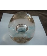Large Egg Shaped Paperweight Bubble Inside, Marked [2-PW] - $46.05