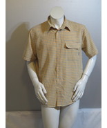 Vintage Surf Shirt - Billabong 1990s Yellow Plaid Button-Down - Men&#39;s Small - £43.00 GBP