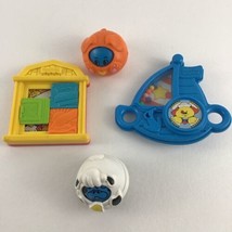 Vintage Fisher Price Baby Toy Lot Roll Around Figures Sailboat Rattle Pu... - $20.74