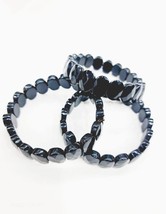 Black Obsidian Bracelet Black Obsidian Oval Faceted Bracelet Gemstone Gift - £13.15 GBP