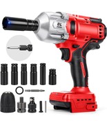 1000Nm Cordless Impact Wrench for Milwaukee M18 Battery, 1/2 inch Brushl... - $3,242.05 MXN
