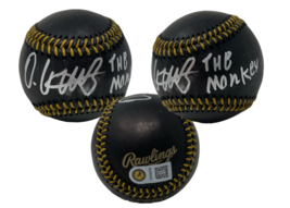 Oneil Cruz Autographed &quot;The Monkey&quot; Pirates Black Leather Baseball USA SM - £84.13 GBP