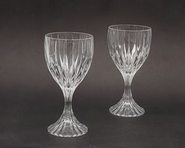 Mikasa Park Lane Wine Glasses Goblets Crystal 6 5/8” Set of 2 Germany Sm... - £18.33 GBP