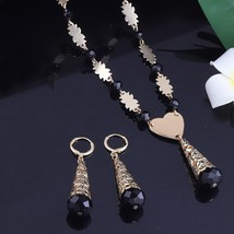 Jewelry set woman multicolor crystal earing and necklace wholesale for women gifts 2021 thumb200