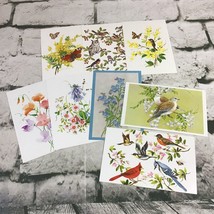 Spring Themed Postcards Floral Birds Flowers Butterflies Vintage Lot Of 8 - £11.79 GBP