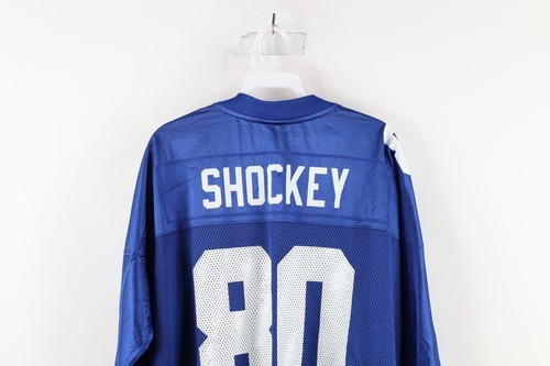 Vintage Reebok Mens 2XL Jeremy Shockey New York Giants Football Jersey Blue #80 Item image 12