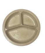 Anchor Hocking Divided Plate MicroWare Brown Round PM486-TI USA No Lid V... - $8.12 CAD