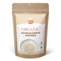 Organic Ashwagandha Root Powder (8 OZ) Non-GMO Raw Ashwagandha Powder for Tea - £7.57 GBP