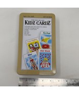 KIDZ CARDZ 4 Jumbo Sized Card Games with Tin - Crazy 8&#39;s, Go Fish, Old M... - £7.74 GBP