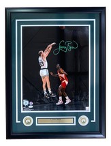 Larry Bird Signed Framed 16x20 Celtics vs Dominique Wilkins Photo Bird+JSA - $261.89