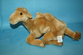 Fiesta Two Hump Camel 11” Plush Sits Soft Toy Tan Laying Stuffed Animal ... - $11.65