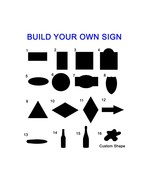 Design Your Own Sign - Custom Size and Shape - Special Event Signs - €51,42 EUR