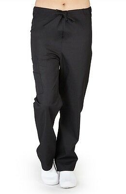 Drawstring Cargo Scrub Pants Unisex Scrub Bottoms Men&amp;Women Scrub Pants ... - $17.99