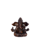 Ganesh Hindu Elephant God Brown Resin Figurine Statue 5.5&quot; x 5.5&quot; - $17.44 CAD
