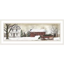 Billy Jacobs &#39;Christmas Trees&#39; White Framed Print, Ready to Hang - $57.99