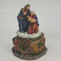 Hinged Resin Trinket Box Nativity Box Mary Joseph Jesus Enesco 2000  LFHKK - $5.00
