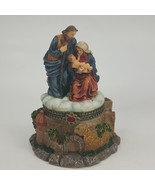 Hinged Resin Trinket Box Nativity Box Mary Joseph Jesus Enesco 2000  LFHKK - £3.98 GBP
