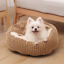 Small Dog Bed Cat Bed with Hooded Blanket Cozy Cuddler Orthopedic Puppy ... - £58.18 GBP+