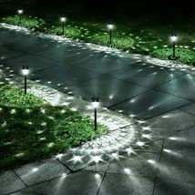 Super Bright Solar Lights, Waterproof 10 Pack, Dusk To Dawn Up To 12 Hrs Solar P - £38.35 GBP