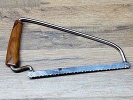 Vintage Kitchen Bone And Meat Saw - Marbled Bakelite Handle - Small Saw Blade - £12.21 GBP
