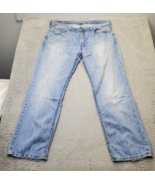 Levi&#39;s Jeans Mens Size 40X32 Blue Denim Mid Rise Wide Leg Flat Front 5 P... - €21,17 EUR