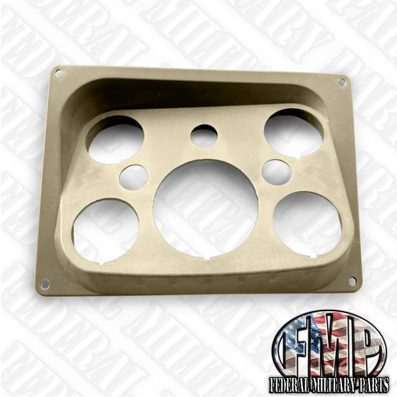 Military Humvee Dash Panel M998 Instrument Gauge Bezel Desert Tan