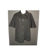 Trina Turk Capelet, Poncho/Cape, Size M Coat, Black, Button Front, Light... - £50.57 GBP