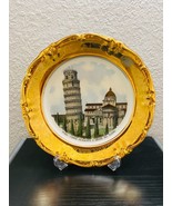VINTAGE ITALIAN GOLD RIMMED PORCELAIN-PISA TORRE PENDENTE E ABSIDE DEL D... - £38.76 GBP