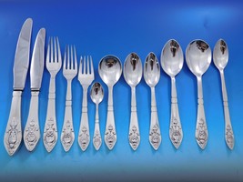 Fuchsia by Georg Jensen Klokke Sterling Flatware Set for 12 Dinner 148 Pieces - €25.674,43 EUR