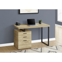 Monarch Specialties 48 in. Left &amp; Right Face Metal Computer Desk, Natura... - $403.81
