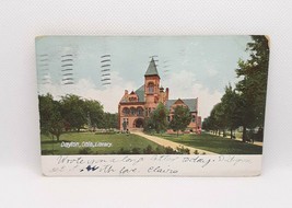 Dayton OH Library 1906 Postcard Posted Undivided Back H.C. Leighton - £10.03 GBP
