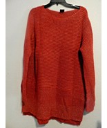 Rafaella Womens Pullover Sweater with Sequins Sz L red Long Sleeve NWT - £22.57 GBP