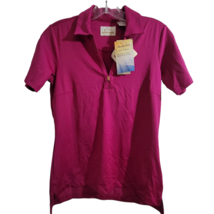 Womens EP Pro Tour Tech Performance Golf Shirt with Solar-Tech NWT Sz XS Sangria - £12.02 GBP