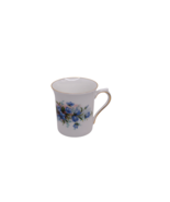 Queens Fine Bone China Blue Flowers Coffee Tea Mug Cup Made in England - £10.08 GBP