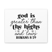  Romans 8:39 God is Greater Bible Verse Canvas Christian Wall Ar - £56.29 GBP+