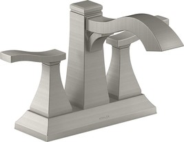 Truss Bathroom Sink Faucet, Vibrant Brushed Nickel, Kohler K-R24059-4D-Bn. - £80.79 GBP