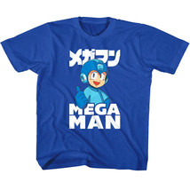 MegaMan Chibi Kanji Thumbs-up Kids T Shirt Rokkuman Blue Hero Ready to A... - $22.50