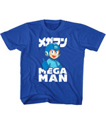 MegaMan Chibi Kanji Thumbs-up Kids T Shirt Rokkuman Blue Hero Ready to A... - £17.65 GBP