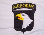 Large 3Ftx5Ft White 101St Airborne Store Banner Flag - $4.88