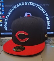 MLB-Cincinnati Reds 59FIFTY Fitted New Era Black/Red Hat  New - $494.95 MXN