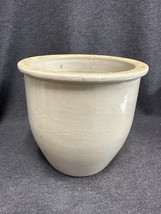 Antique 1 Gallon Salt Glazed Crock Storage Jar 7 5/8” Tall Pennsylvania ... - £65.39 GBP